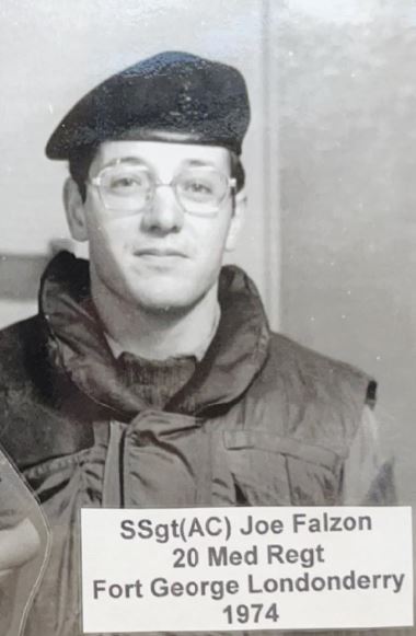 Chairman - Joe Falzon in NI 1974